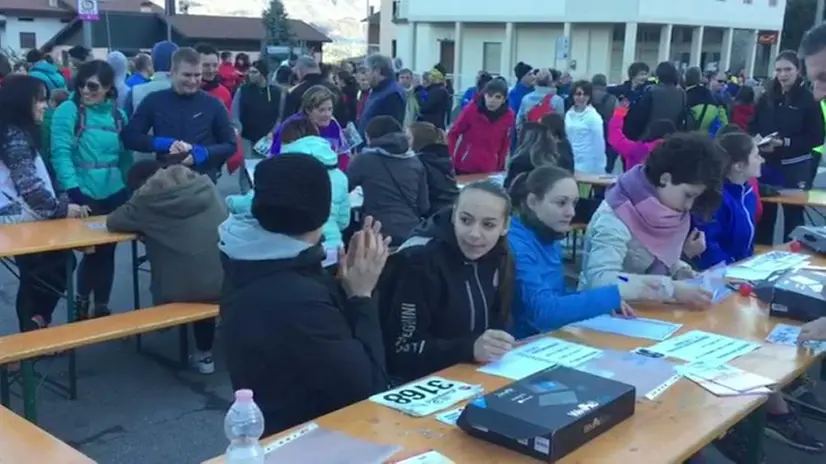 La partenza della Camminata tre campanili