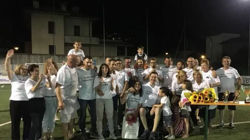 Gli amici di Paolo al termine dell'ultimo torneo