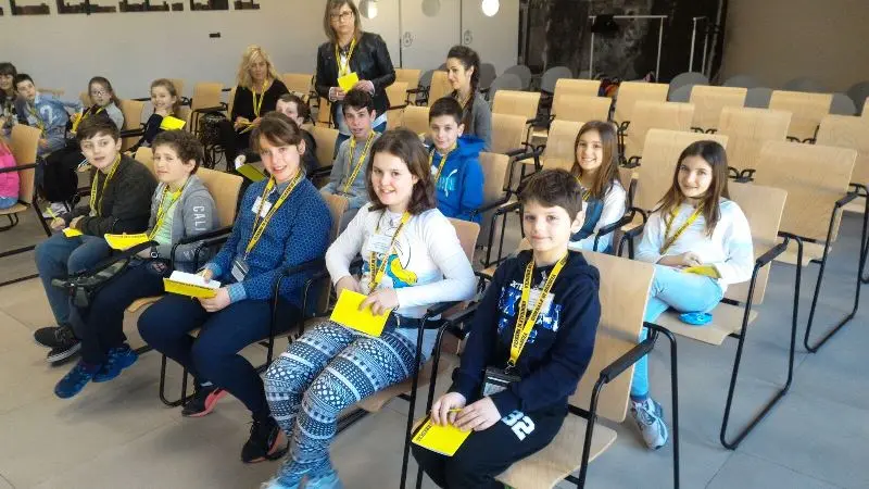 Gli alunni delle classi 4^ e 5^ della Primaria di Comero di Casto al GdB