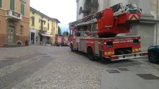 I vigili del fuoco al lavoro a Rovato // © www.giornaledibrescia.it