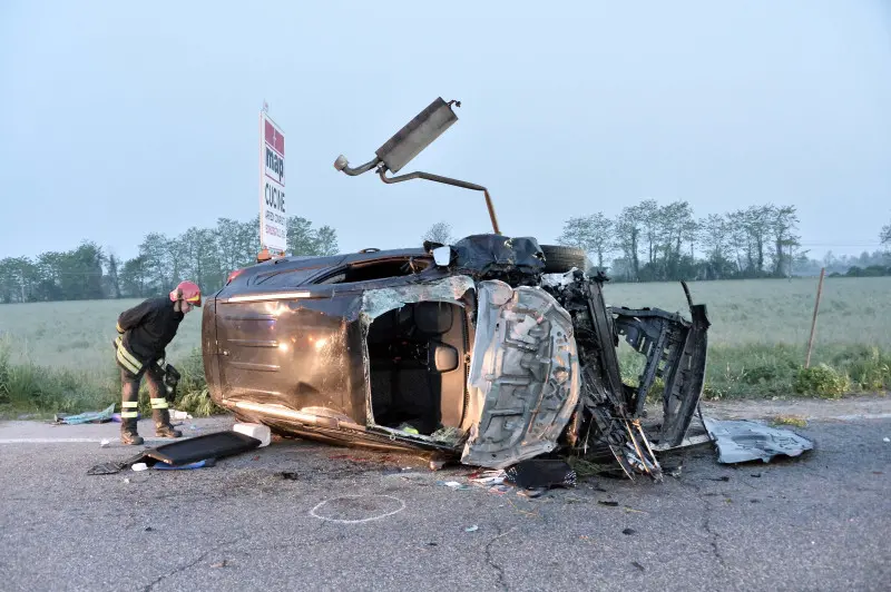 Le immagini dell'auto coinvolta nell'incidente