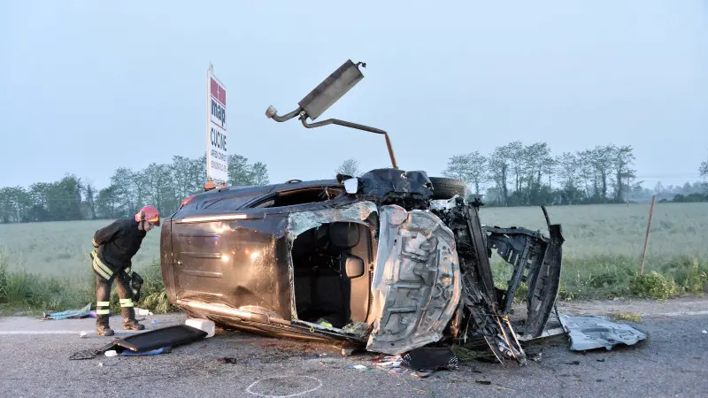 Le immagini dell'auto coinvolta nell'incidente