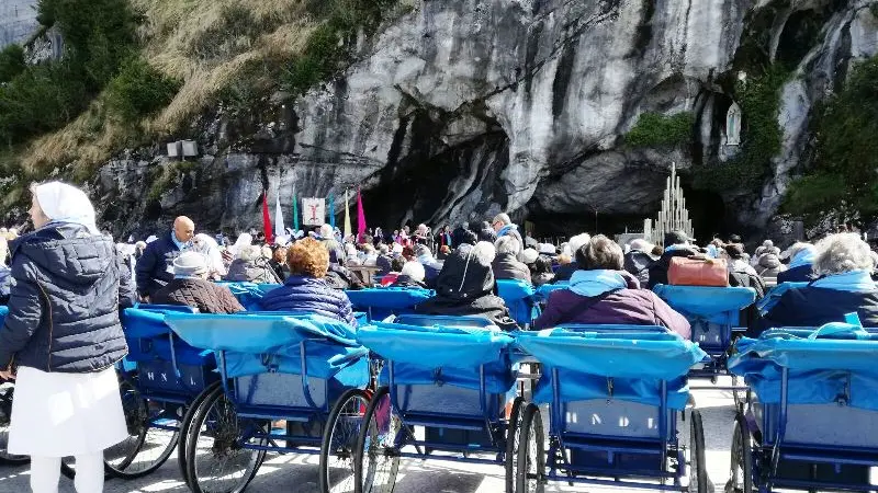Pellegrini bresciani sulla strada del ritorno