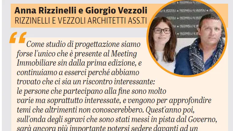 Meeting Immobiliare: io ci sarò perché