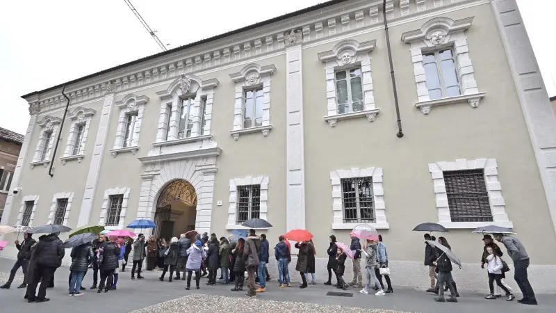 Il pubblico alla riapertura della Pinacoteca