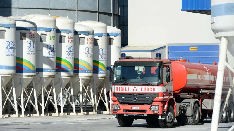 L'incendio alla Fassa Bortolo