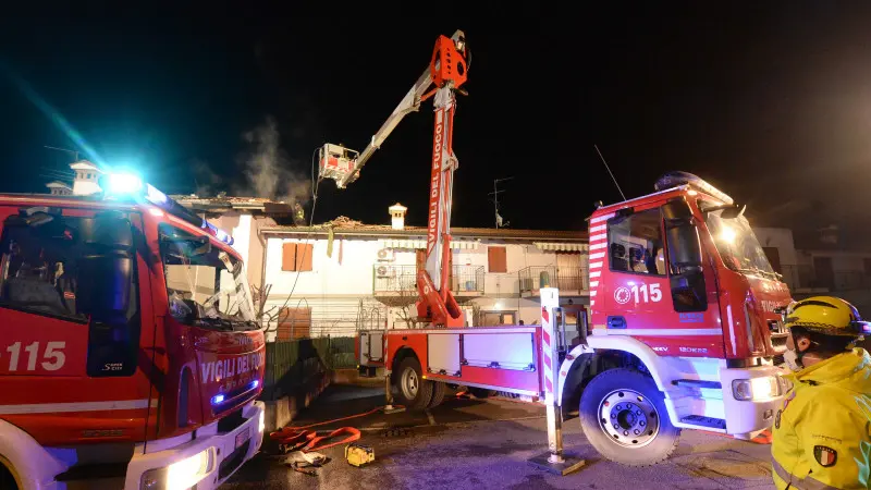 Quinzanello, fiamme e paura