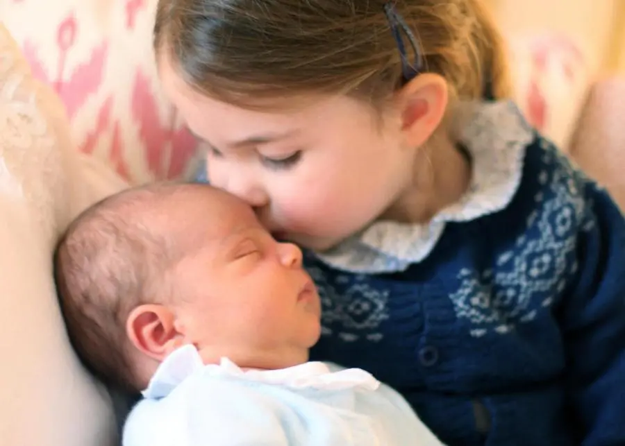 Il principe Louis con la sorellina Charlotte