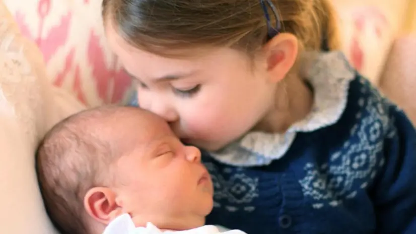 Il principe Louis con la sorellina Charlotte