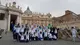 La FeralpiSalò in piazza San Pietro