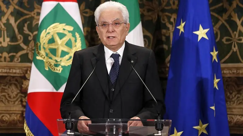 Il presidente della Repubblica Sergio Mattarella durante il suo intervento al Quirinale - Foto Ansa © www.giornaledibrescia.it