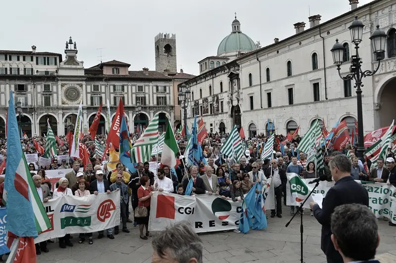 Primo Maggio in piazza Loggia