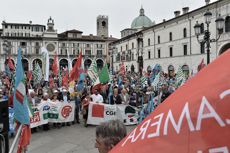 Primo Maggio in piazza Loggia