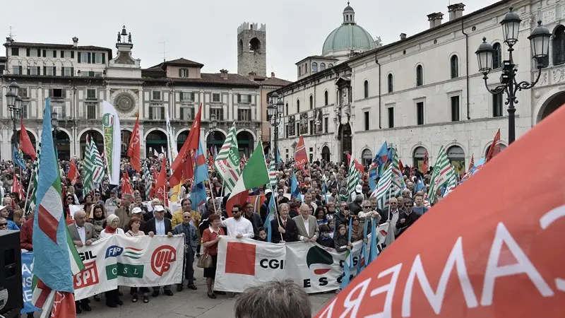 Primo Maggio in piazza Loggia