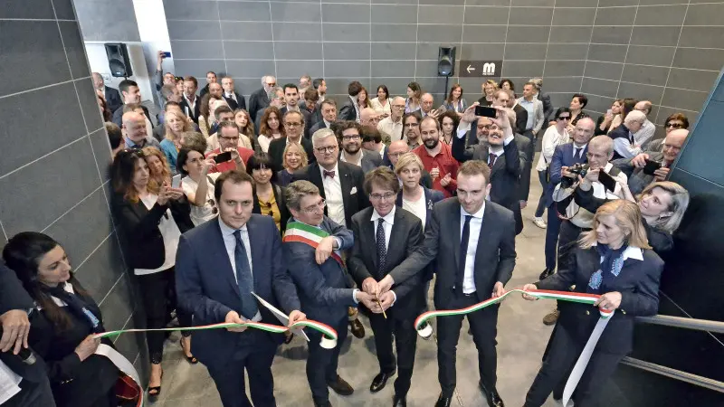 Tunnel stazione Fs-metro, l'inaugurazione