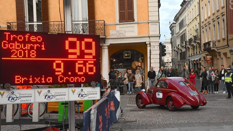 Mille Miglia, il trofeo Gaburri tra centro e Castello