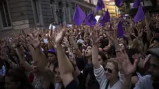 Le proteste in Spagna dopo la sentenza - Foto Ansa/Ap Francisco Seco