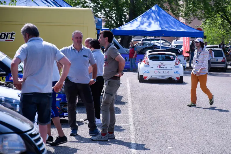 Il parco assistenza del Rally 1000 Miglia