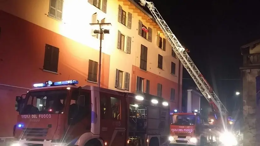 Vigili del fuoco in azione