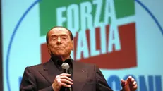 Silvio Berlusconi, leader di Forza Italia - Foto Ansa © www.giornaledibrescia.it