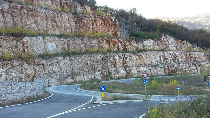 Lavori conclusi. Uno scorcio della Strada dei cavatori