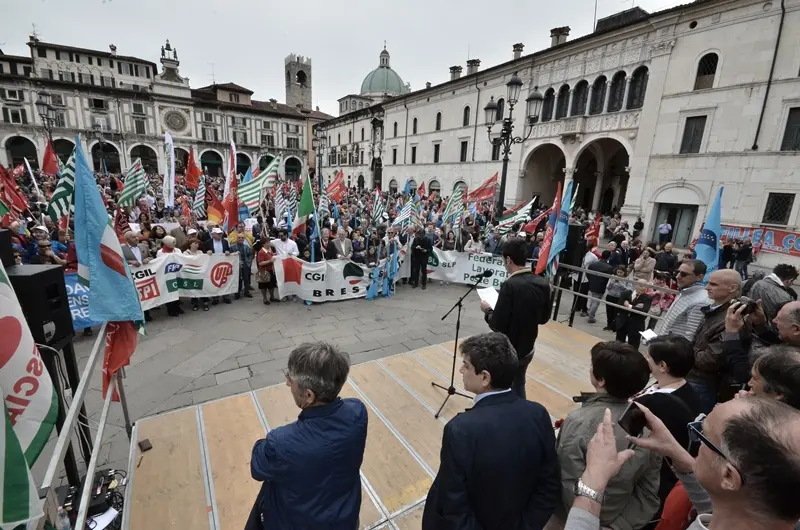 Primo Maggio in piazza Loggia