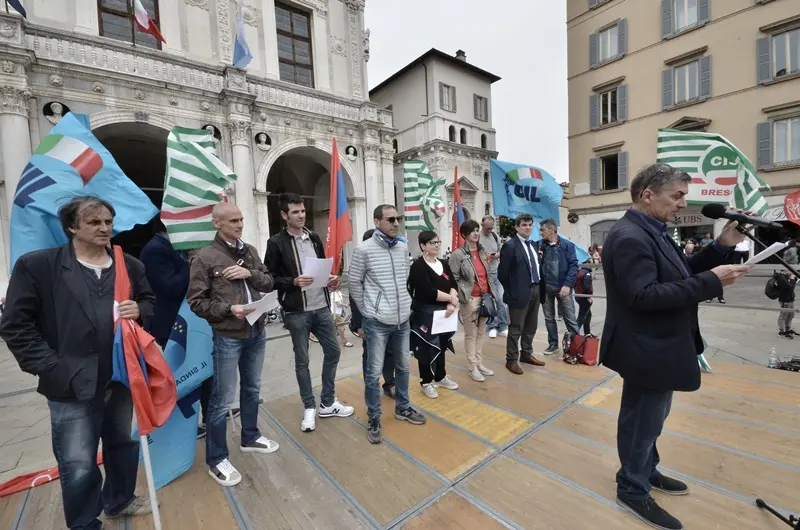 Primo Maggio in piazza Loggia