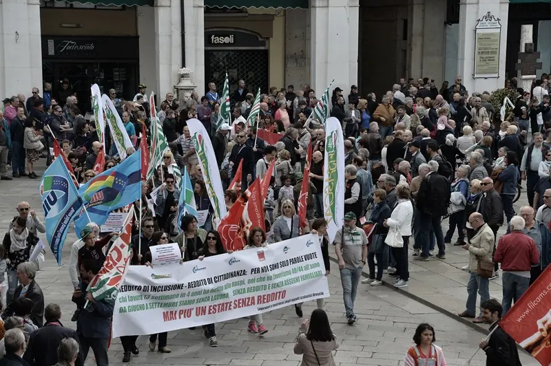 Primo Maggio in piazza Loggia