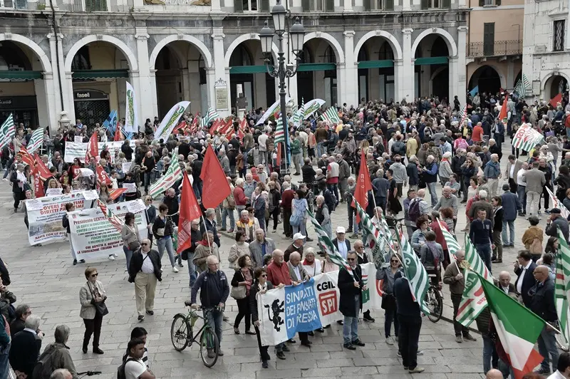 Primo Maggio in piazza Loggia