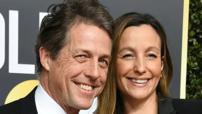 Hugh Grant e la futura sposa Anna Eberstein