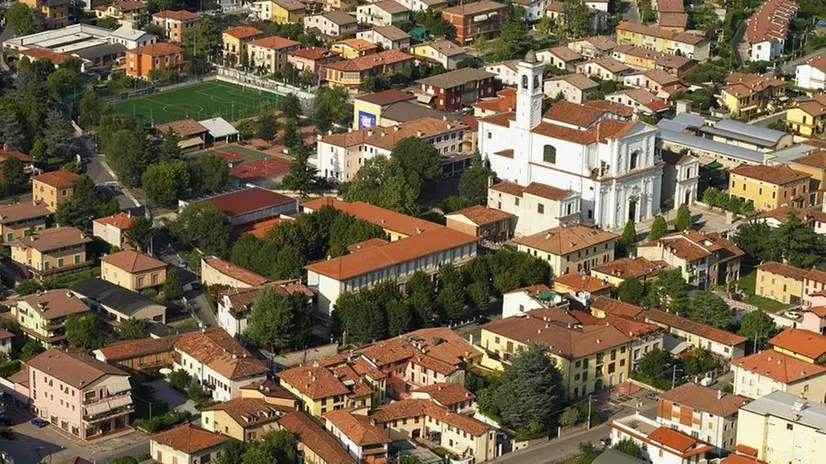 Dall’alto. Una veduta dell’abitato di Nave