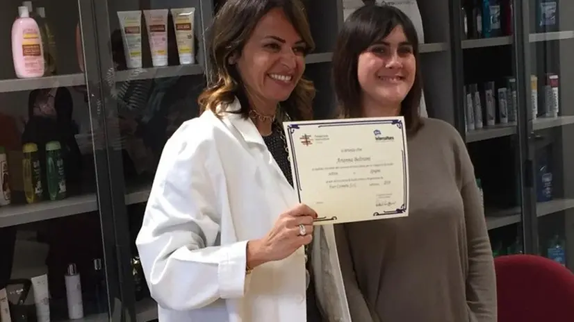 Premiazione. Maffoni e Beltrami