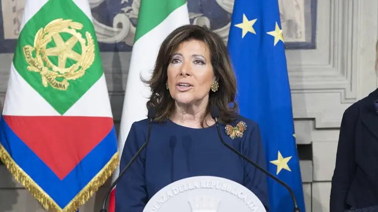 La presidente del Senato Maria Elisabetta Alberti Casellati riferisce al Quirinale