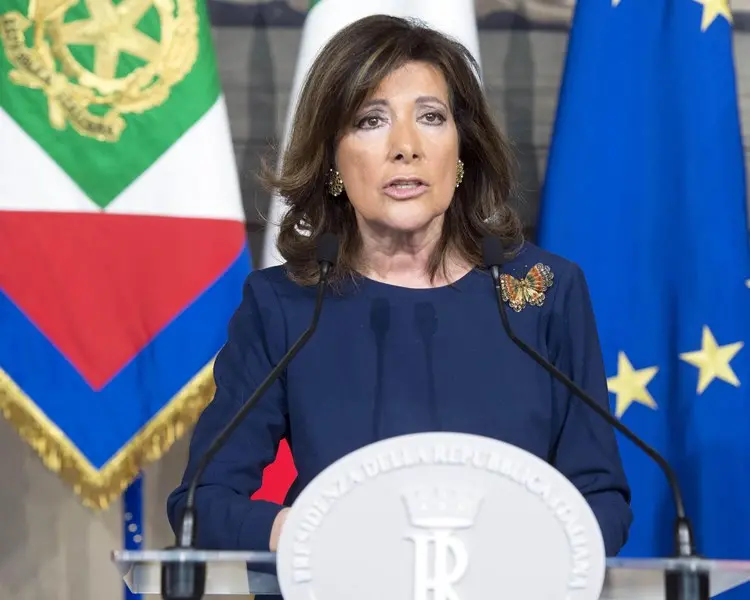 La presidente del Senato Maria Elisabetta Alberti Casellati riferisce al Quirinale