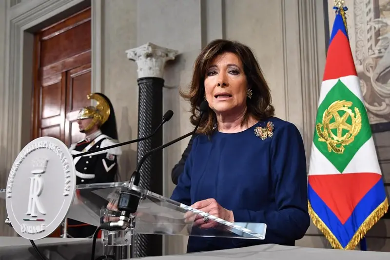 La presidente del Senato Maria Elisabetta Alberti Casellati riferisce al Quirinale