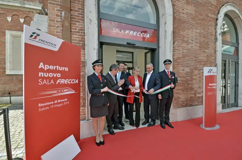 Stazione Fs, inaugurata la Sala FrecciaRossa