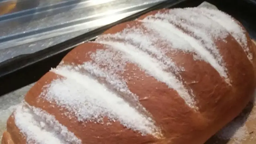 Che bontà. Una «fongada» realizzata per la festa di San Bernardo