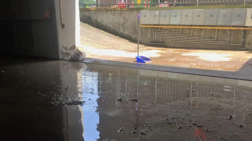 Il temporale già sabato ha danneggiato numerosi interrati nella bassa Valcamonica - © www.giornaledibrescia.it
