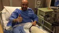 Francesco Cigarini in ospedale
