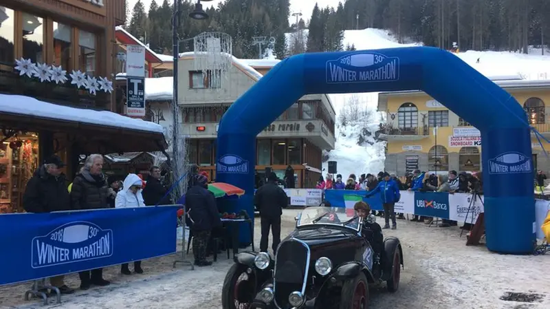 La partenza della seconda tappa della Winter Marathon