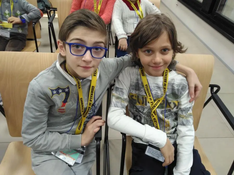 Gli studenti in visita al giornale