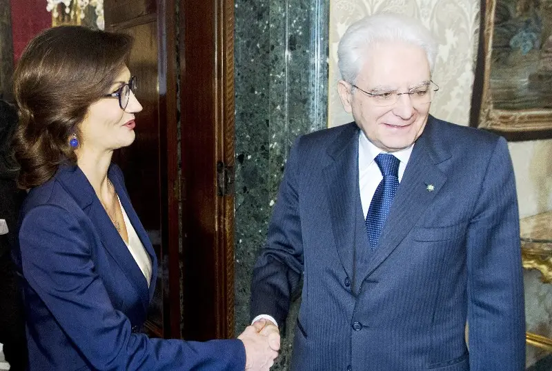 Il presidente Sergio Mattarella durante le consultazioni