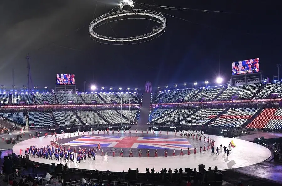 La cerimonia di apertura delle Olimpiadi invernali