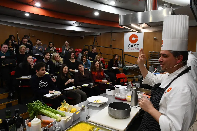 Cucinare bio: la fotogallery della lezione con Cerveni e Maffioli
