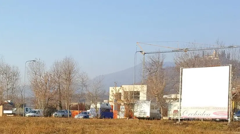 L’area. Il terreno di via Staffoli che ospiterà il ciclodromo