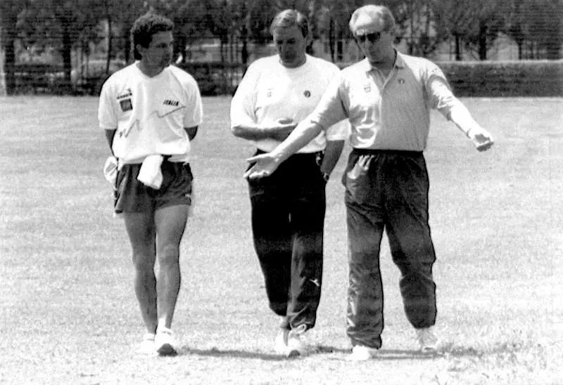 Roberto Baggio, Gigi Riva e Azeglio Vicini © www.giornaledibrescia.it