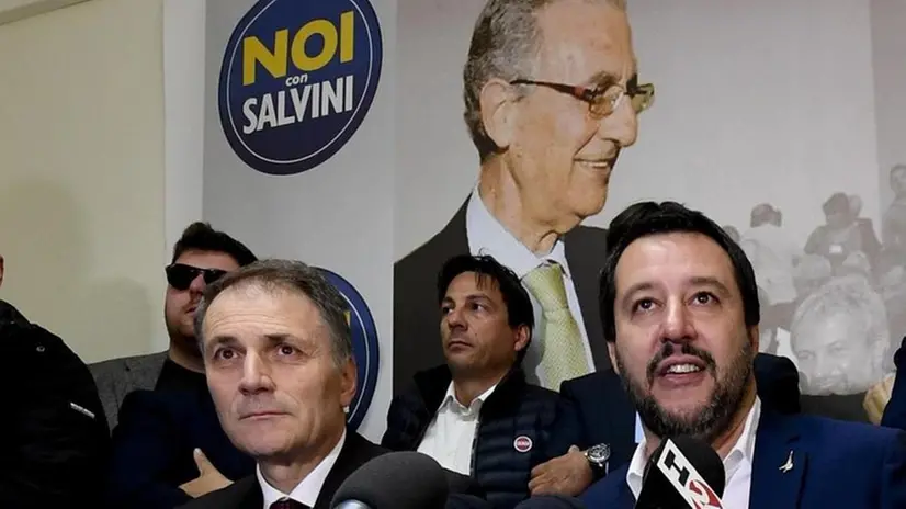 Pagano con Salvini - Foto Ansa