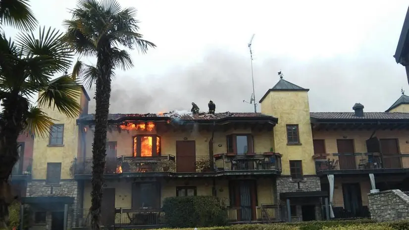 L'incendio a Lonato