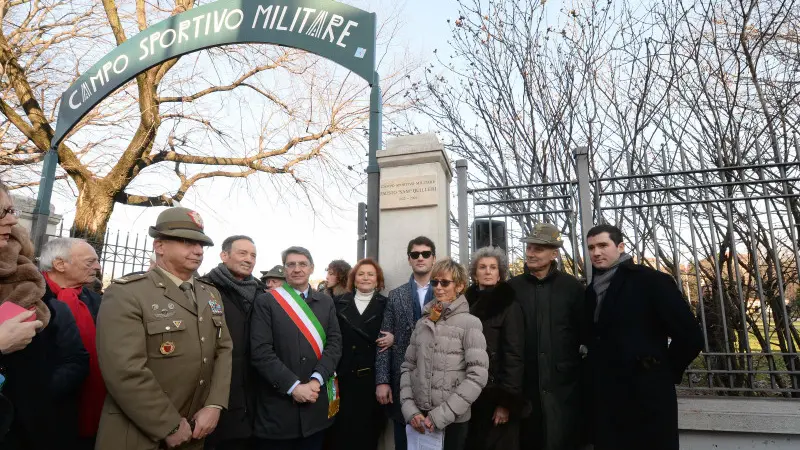 La cerimonia di intitolazione di Campo Marte