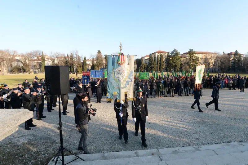 La cerimonia di intitolazione di Campo Marte